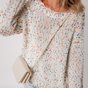  Isabel Confetti Distressed Knit Sweater