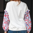  Isabel Floral Ruffled Balloon Sleeve Loose Blouse