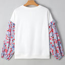  Isabel Floral Ruffled Balloon Sleeve Loose Blouse