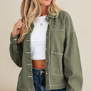  Isabella Collared Front Boyfriend Jacket