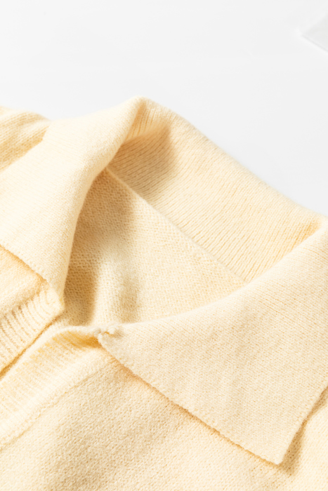 Isabella Colorblock Stripe Collared Sweater