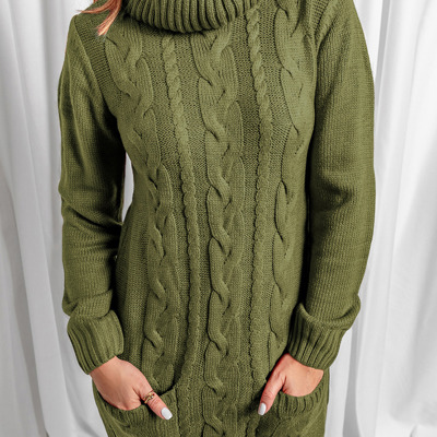 Isabella Cowl Cable Knit Sweater