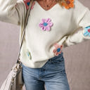  Isabella Crochet Flower Sweater