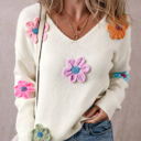  Isabella Crochet Flower Sweater