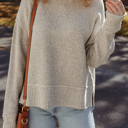 Gray Morn Small Isabella High Drop Shoulder Sweater