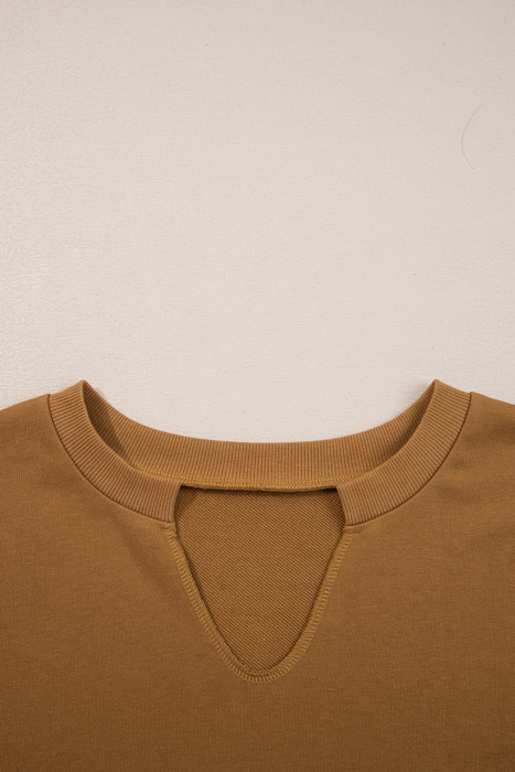 Isabella High Low Patchwork Sweatshirt