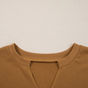  Isabella High Low Patchwork Sweatshirt