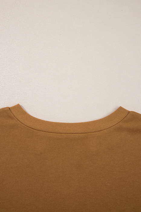 Isabella High Low Patchwork Sweatshirt