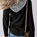  Isabella Hooded Drawstring Corduroy Shacket