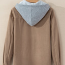  Isabella Hooded Drawstring Corduroy Shacket