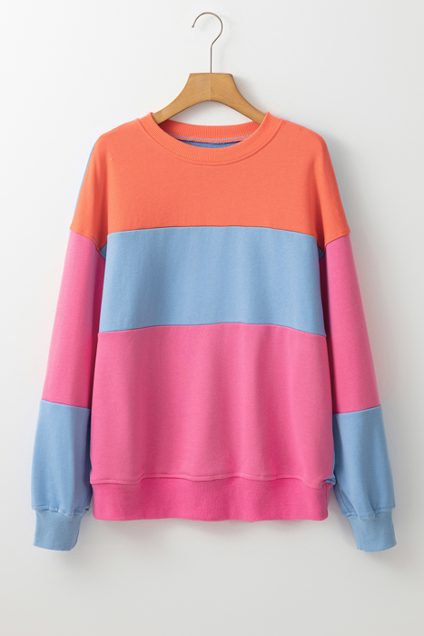 Isabella Patchwork Drop Shoulder Sweatshirt