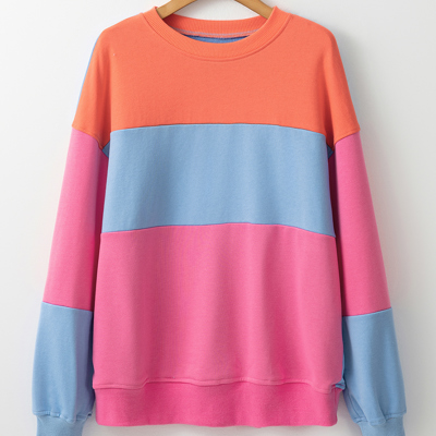 Isabella Patchwork Drop Shoulder Sweatshirt