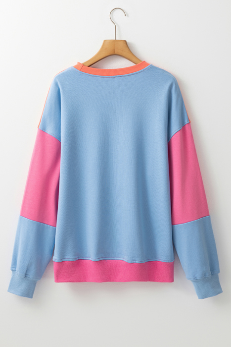 Isabella Patchwork Drop Shoulder Sweatshirt