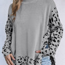  Isabella Side Slit Oversized Sweater
