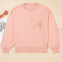 Peach Blossom Large Isabella Sleeve Drop Shoulder Sweater
