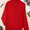  Isabella Sleeves Christmas Turtleneck Sweater