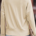  Isabella Texture Lace Trim Long Sleeve Top