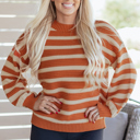  Isabella Trim Drop Shoulder Sweater