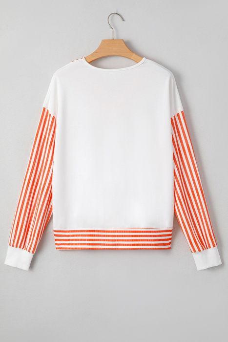 Isla Drop Shoulder Patchwork Long Sleeve Top