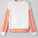  Isla Drop Shoulder Patchwork Long Sleeve Top