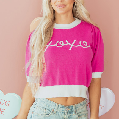 Isla Short Puff Sleeve Sweater