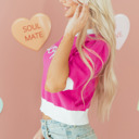  Isla Short Puff Sleeve Sweater