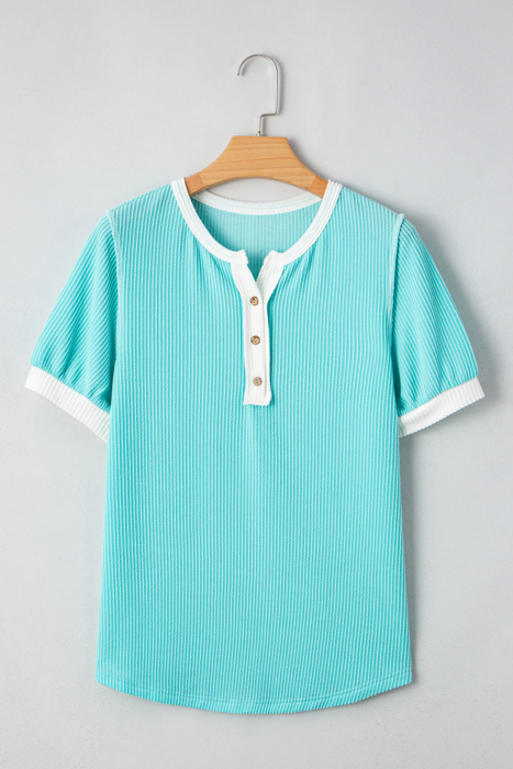 Ivey Colorblock Henley T Shirt