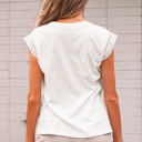  Ivy Lace Patchwork Cap Sleeve Round Neck Top