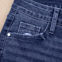  Jacy Cuffs Distressed Straight High Waist Jeans