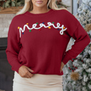  Jade Christmas Drop Shoulder Sweater