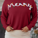  Jade Christmas Drop Shoulder Sweater