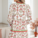  Jade Long Sleeve Flared Dress