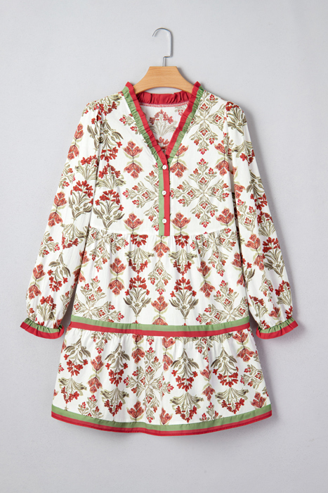 Jade Long Sleeve Flared Dress