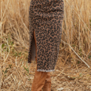  Jadecara Frayed Midi Skirt