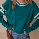  Jadeita Patchwork Drop Shoulder Sweatshirt
