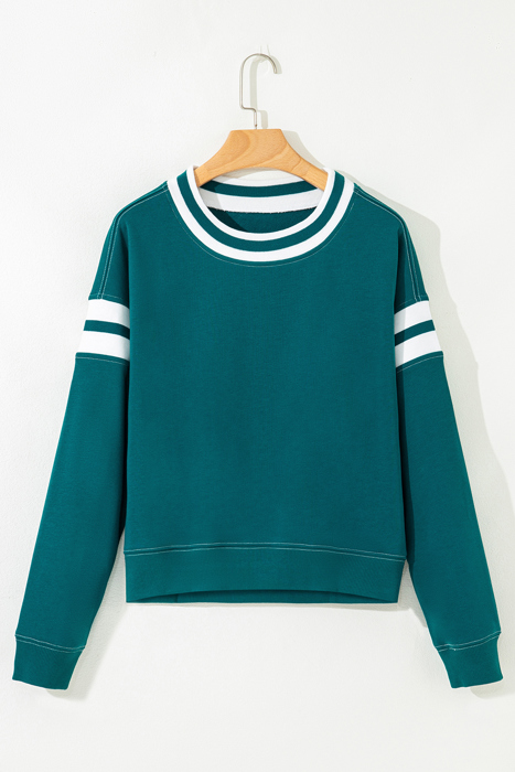 Jadeita Patchwork Drop Shoulder Sweatshirt