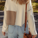  Jaliyah Knit Stitch Detail Long Sleeve Top