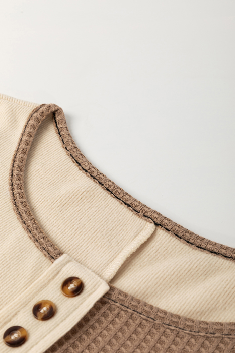 Jaliyah Knit Stitch Detail Long Sleeve Top