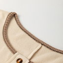  Jaliyah Knit Stitch Detail Long Sleeve Top