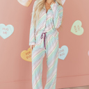 White XL Jamie Long 2pcs Pajama Set