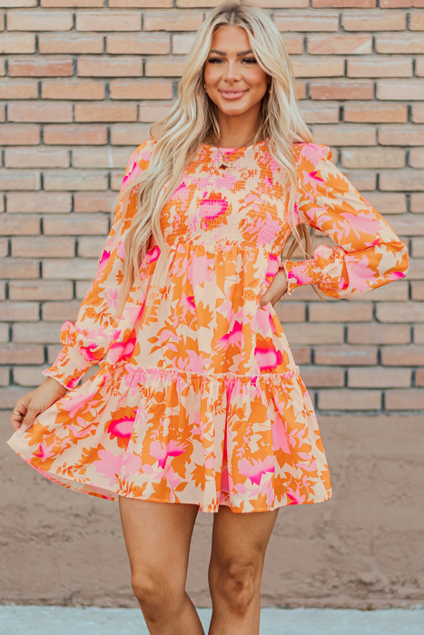 Jane Sleeve Ruffle Mini Dress