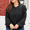  Jaycee Sleeve Chiffon Elegant PLUS Shirt