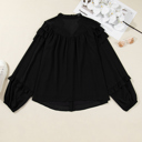  Jaycee Sleeve Chiffon Elegant PLUS Shirt