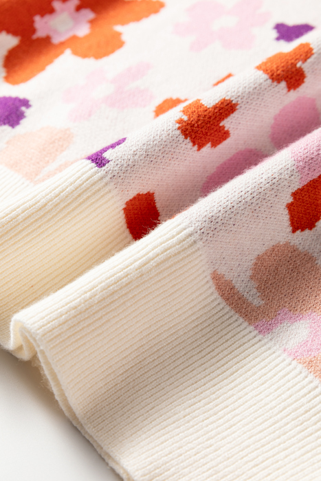 Jaylani Pattern Drop Shoulder Sweater