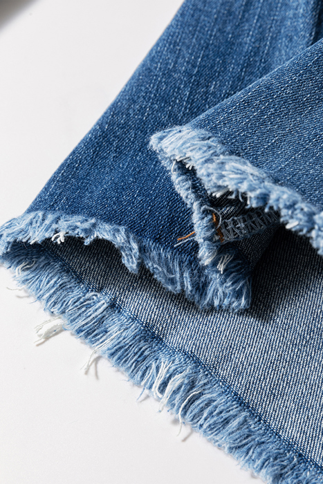 Jaylani Raw Hem Flare Jeans