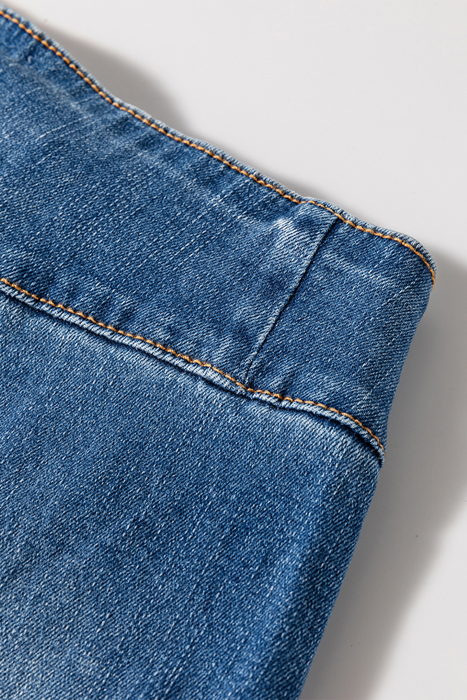 Jaylani Raw Hem Flare Jeans