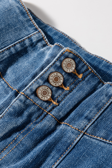 Jaylani Raw Hem Flare Jeans