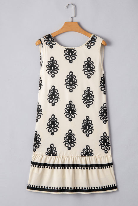 Jazmin Sleeveless Hollowed Bowknot Back Mini Dress