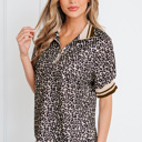  Jennifer Patchwork Short Sleeve Top