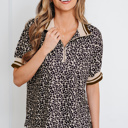  Jennifer Patchwork Short Sleeve Top